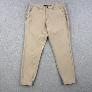 Primo Golf Joggers Mens 32x26 Tan Khaki Extra Short Tapered Performance Stretch